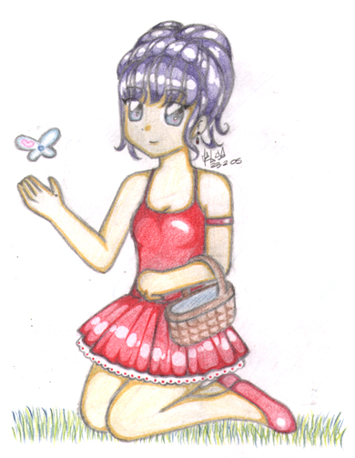 Spring Lady in colors 