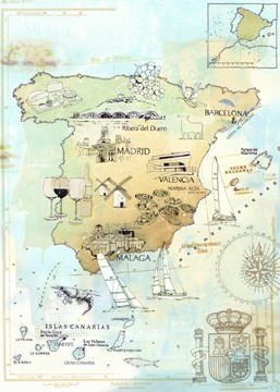 map of spain