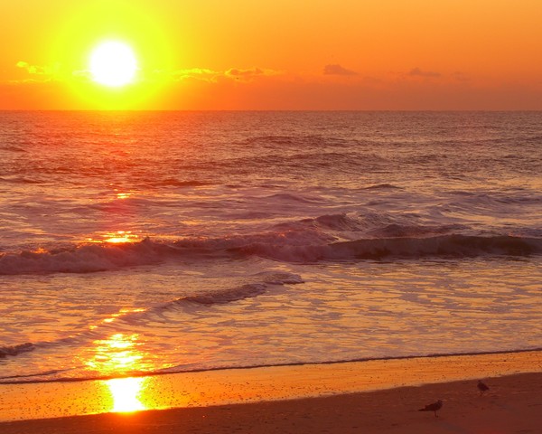 Sunrise at the beach in Nags Head, N.C.