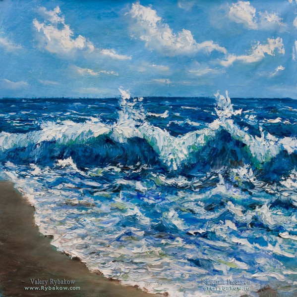 Seashore - my new sea oil painting art