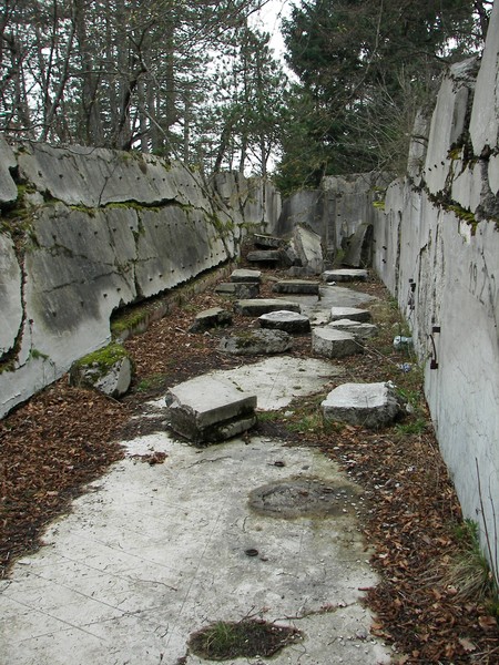 Italian army bunker in Unška Koliševka - Slovenia