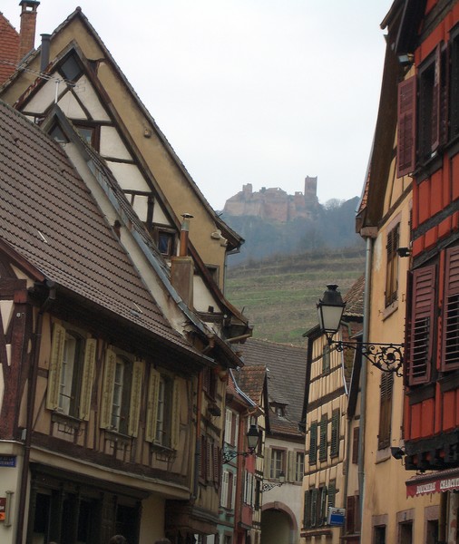 on the Alsatian wine route