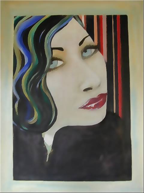 billie Ray - This painting has been destroyed. :(