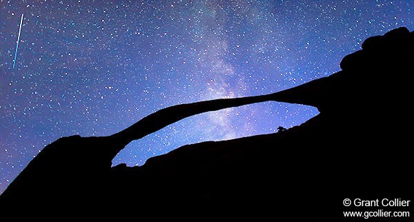 Landscape Arch with Stars, Utah