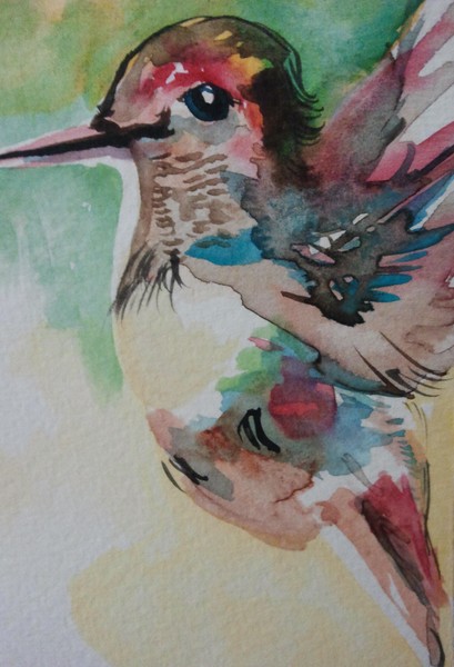 watercolor bird painting