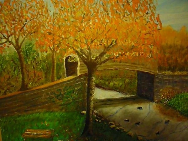 humpback bridge in virginia, fall version