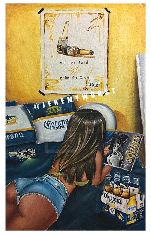 Corona by jeremy Worst Acrylic Painting artwork wall decor