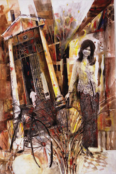Malay girl and the House