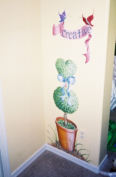 Topiary in playroom