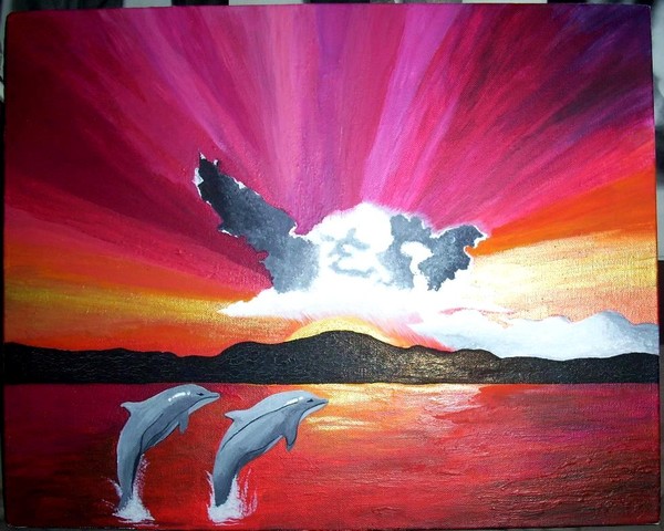 Two dolphins