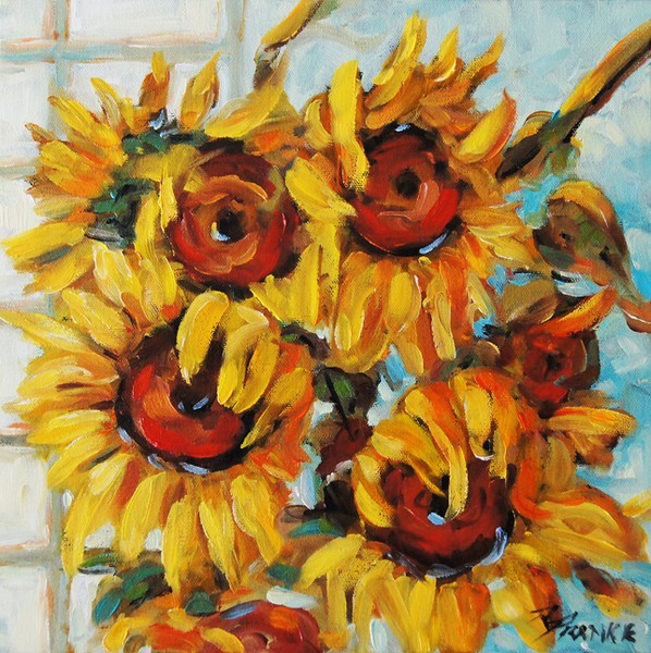 Pure Sunshine Small Floral Painting_Sold