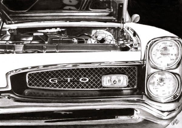 Pontiac GTO 1967 drawing