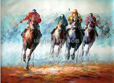 Impression sports(polo) figure painting