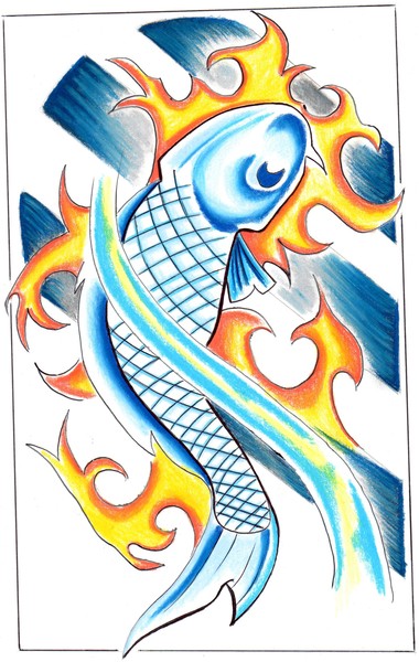 Blue Koi