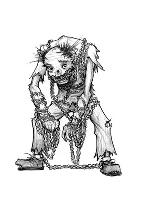 Card - Chained Ghoul - SOLD