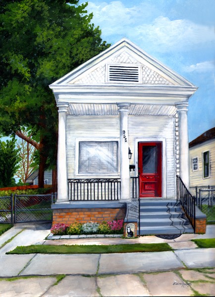 White Shotgun House