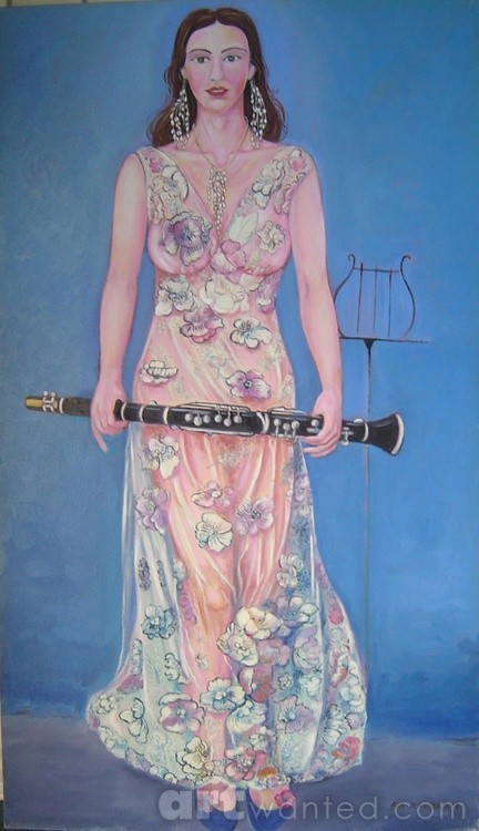 Lady with Klarinet