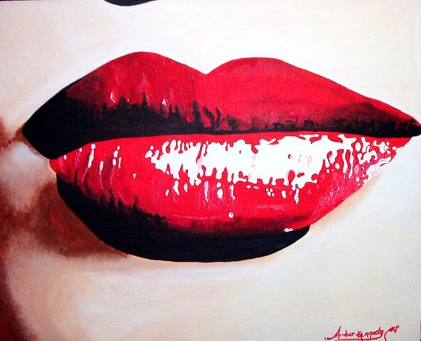 Succulent Red Lips