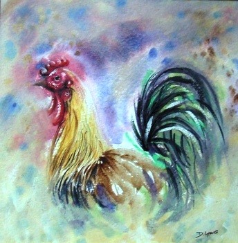 Colourfull cock