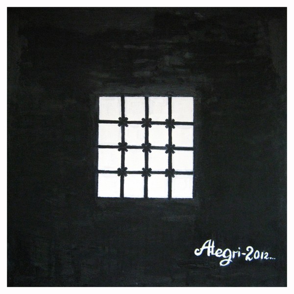 White squares in black square