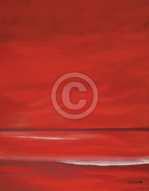 Red sky.
