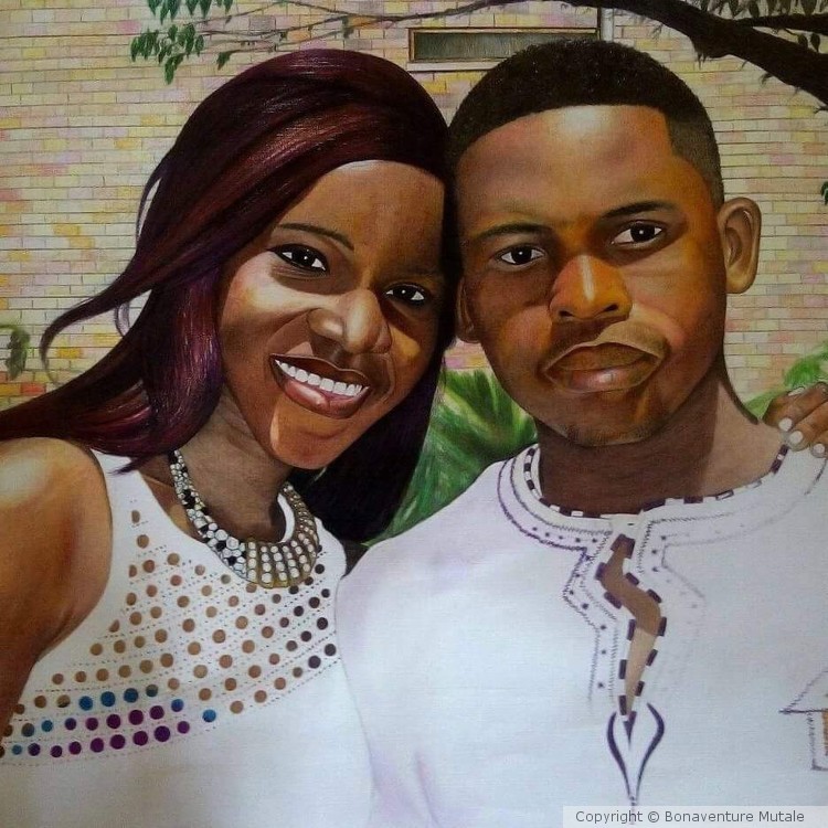 Adolescence love Portrait.