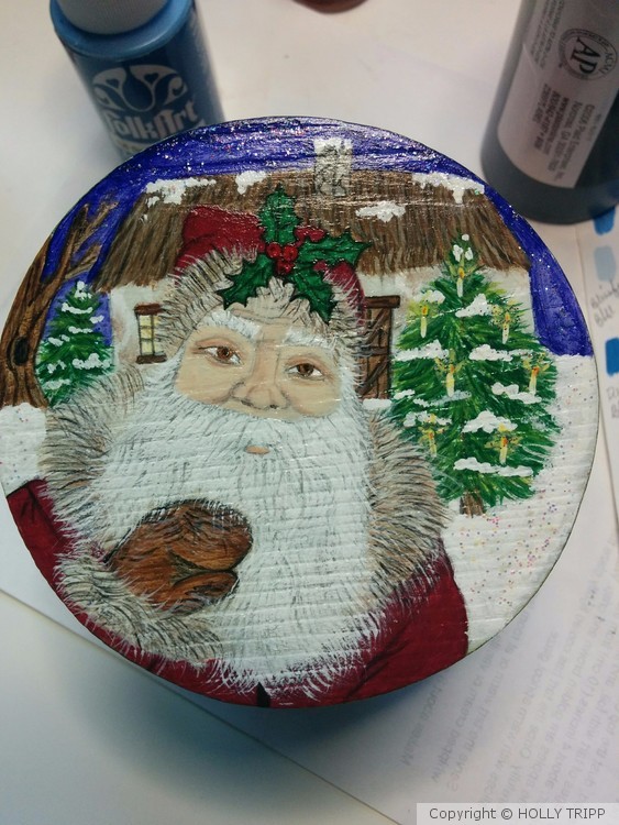 Round Santa box