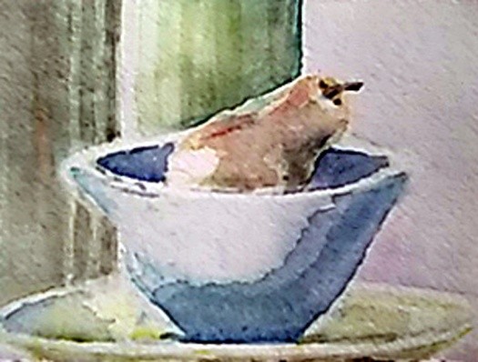 Pear Still Life Watercolor