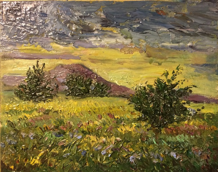 Violet Mountain, Bazaleti August, 2018 