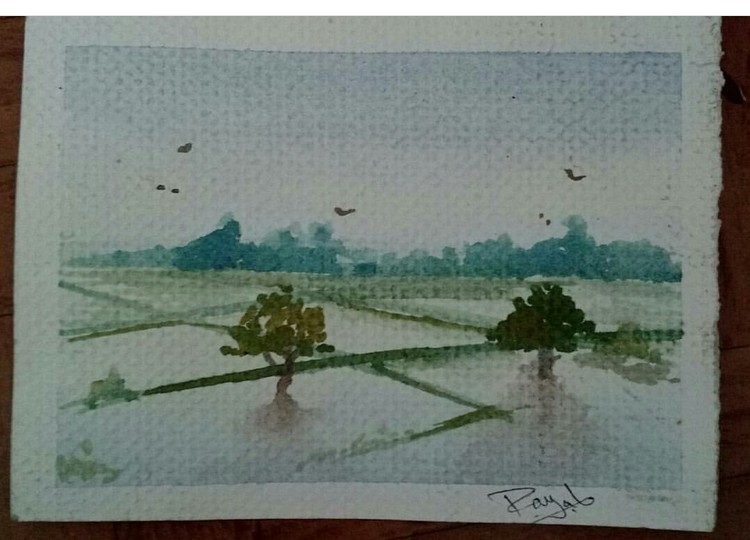 Watercolor landscape 
