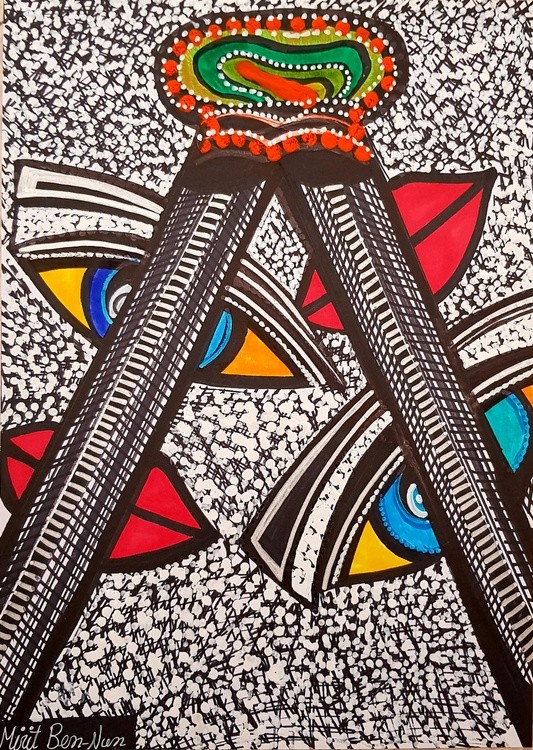 Israel artist woman painter autentic paintings Mirit Ben-Nun