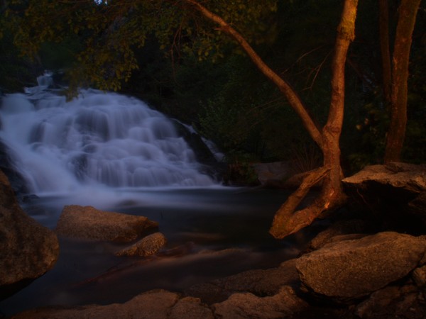 LIghtpainting of Crystal Creek Falls