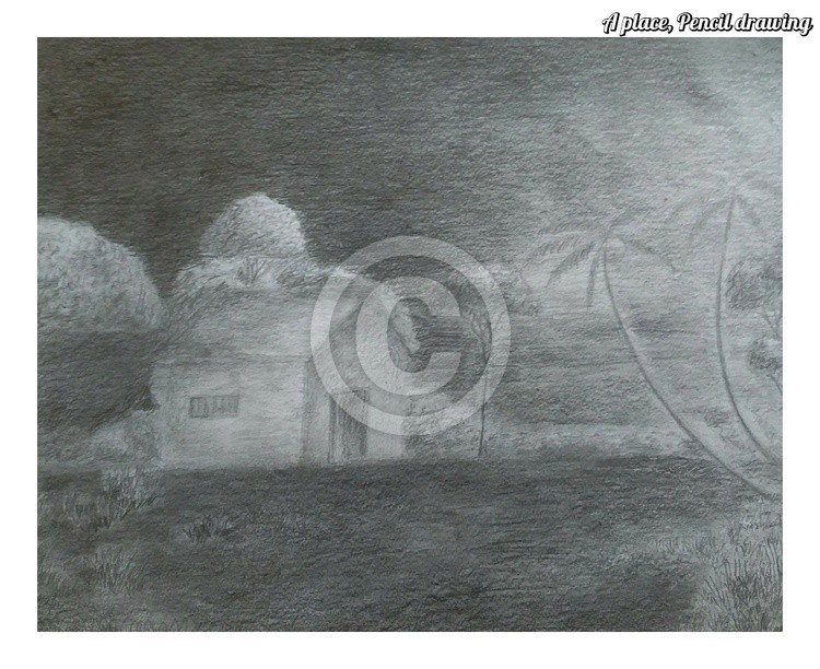 A place, Pencil drawing