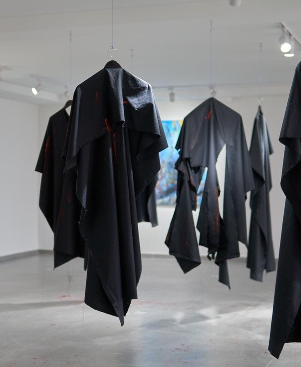 Art installation GOD AND EVIL2022 Good with out evil is like light with out darkness which in turn i