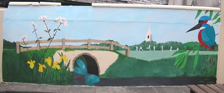 Mural for beer garden