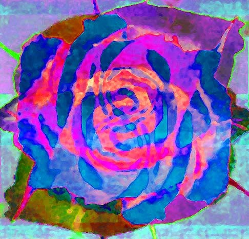 blue overlapped