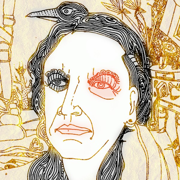 crow in shamans hair