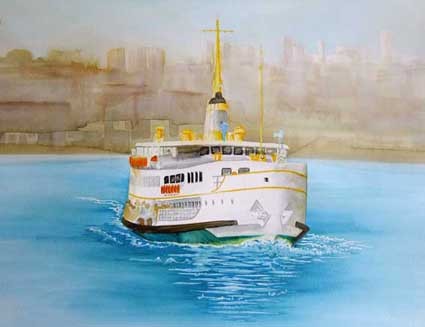 a ferry in istanbul