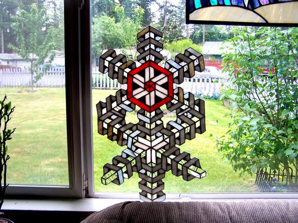 3D Geometric Stained Glass 