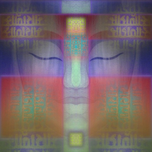 Rainbow Sanskrit Buddha