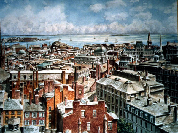 Boston: East From the State House ca. 1875