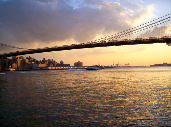 Sunset Bridge over East River