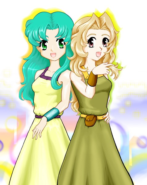 Aurora and Sayen! taaaablet!