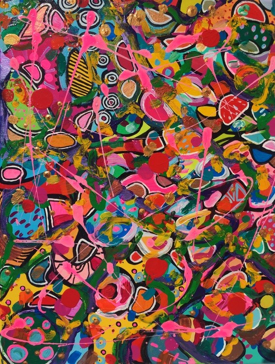 Colorful abstract art by Veera Zukova