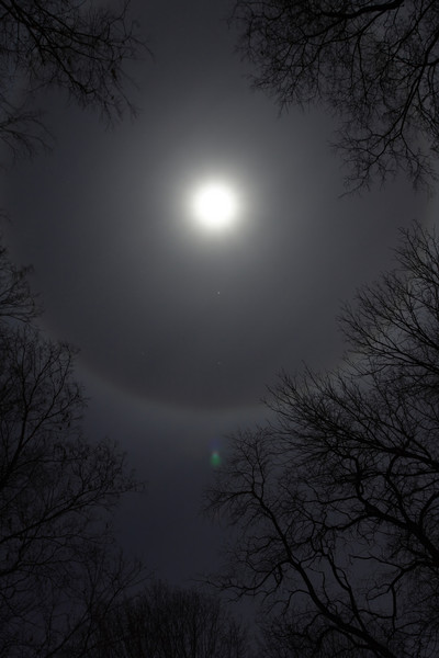 Full Snow Moon Ice Halo