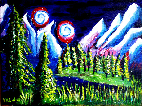 Two moons mountains
