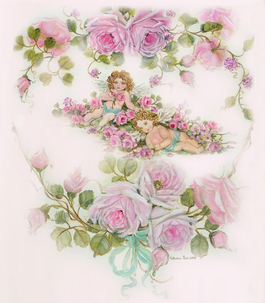 Enchanted Dreams Cherubs and Roses