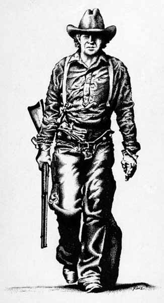 cowboy with rifle