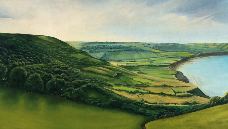robin hoods bay from ravescar