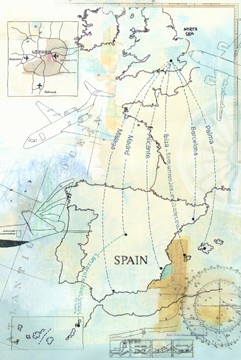 BA flight-route to spain